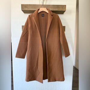 Zara|Women's Tan Brown longline Trench Coat,open front•••size small,contemporary